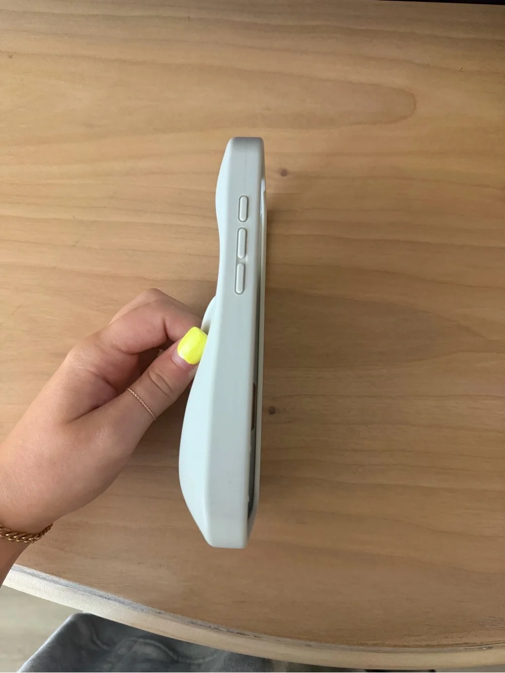 RHODE Mint Green Phone Case with Built-In Grip Stand